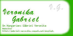 veronika gabriel business card